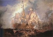 Joseph Mallord William Turner Sea fight USA oil painting artist